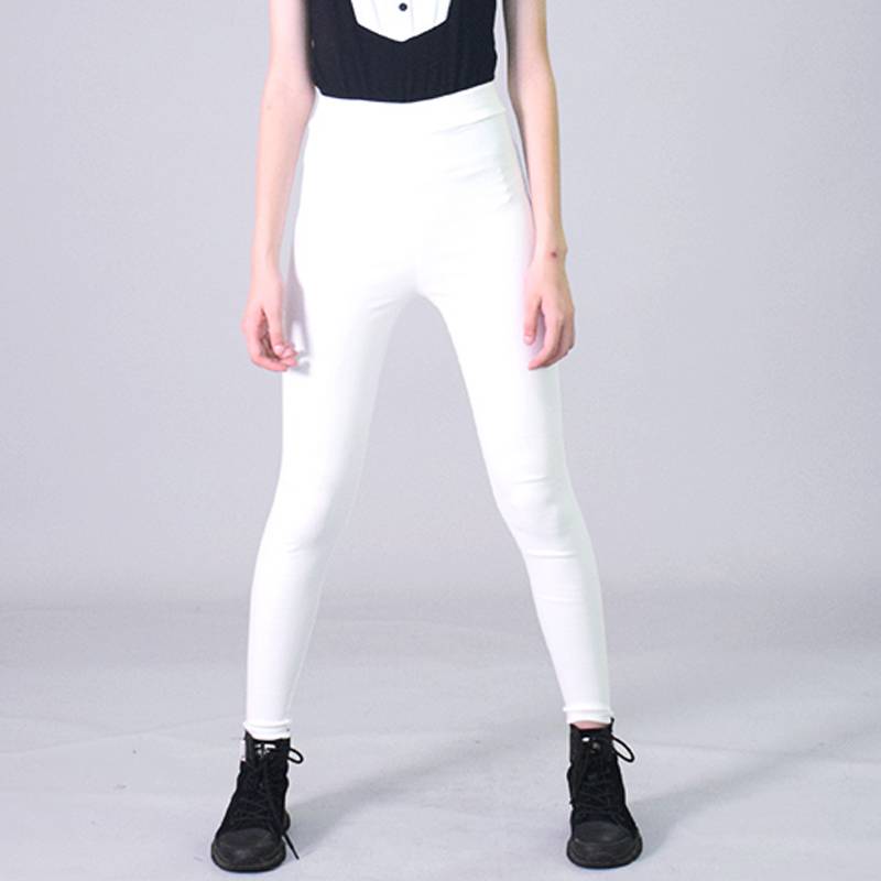 White tight pants